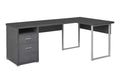 Monarch Specialties I 7257 Computer Desk, Home Office, Corner, Left, Right Set-up, Storage Drawers, 80L, L Shape, Work, Laptop, 