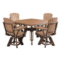 American Furniture Classics Square Set, Dining Height, Cedar And Tudor Brown