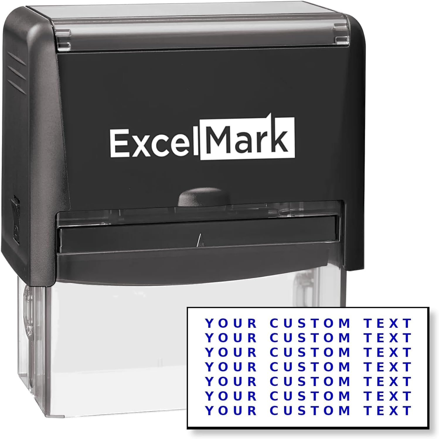 Excelmark Self Inking Rubber Stamp With Up To 7 Lines Of Custom Text