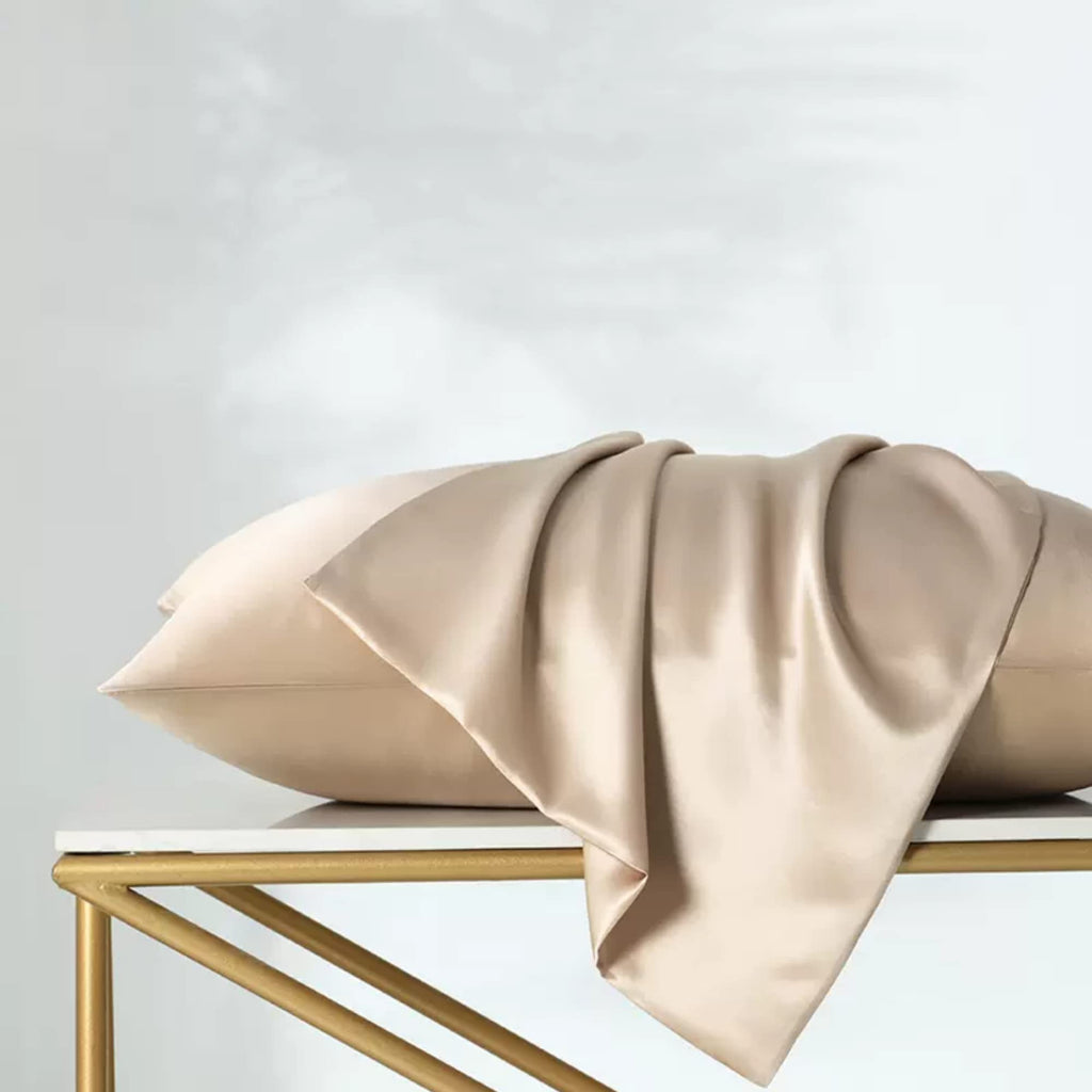 Mulberry Silk Pillowcase For Hair And Skin Made In Usa, 22 Momme Silk Pillow Cases King With Zipper, 6A Grade Real Silk, Anti Wr