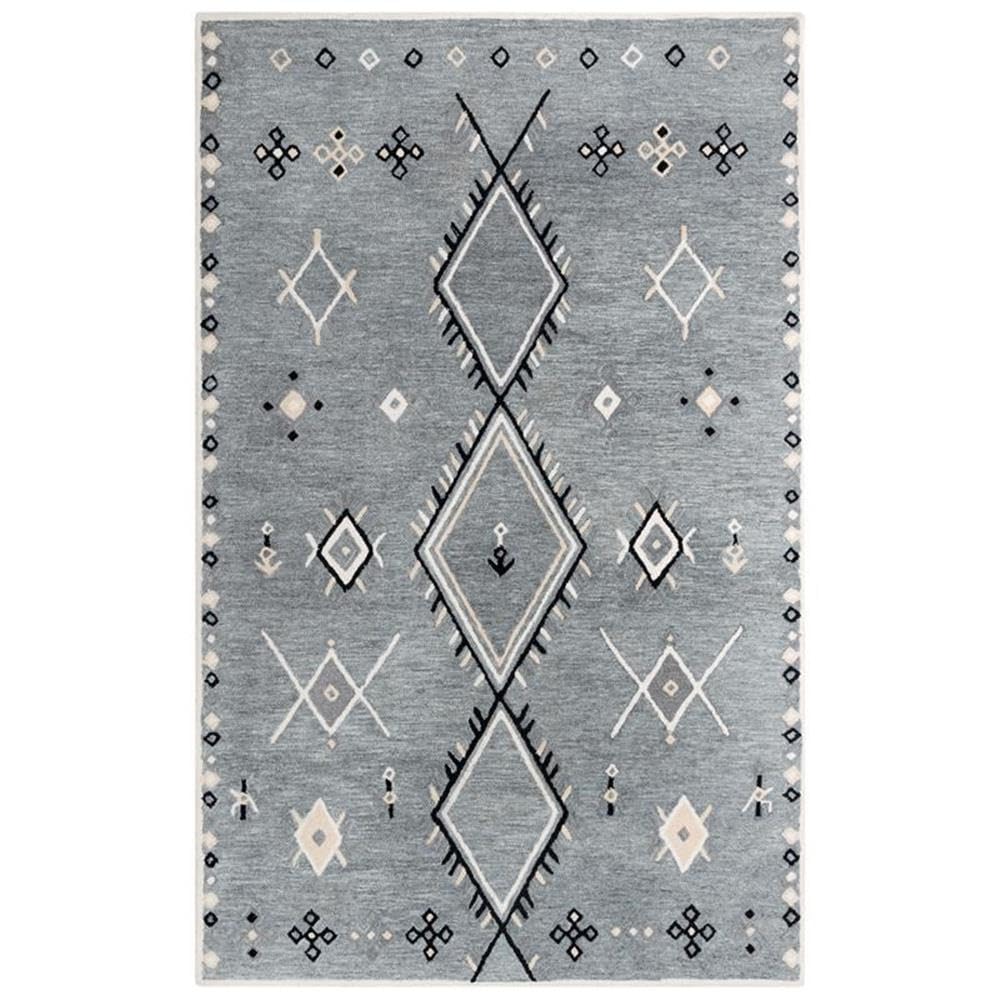 Catawba Gray 5'X7'6&quot; Tufted Wool/Poly Rug