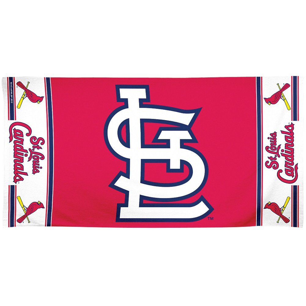 MLB St. Louis Cardinals Fiber Beach Towel, 9 lb/30 x 60