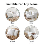 Miulee 14X22 Pillow Inserts, Pack Of 2 Down Feather Throw Pillow Inserts, Decorative Fluffy Throw Pillows Cotton Fabric For Living Room Sofa Bed