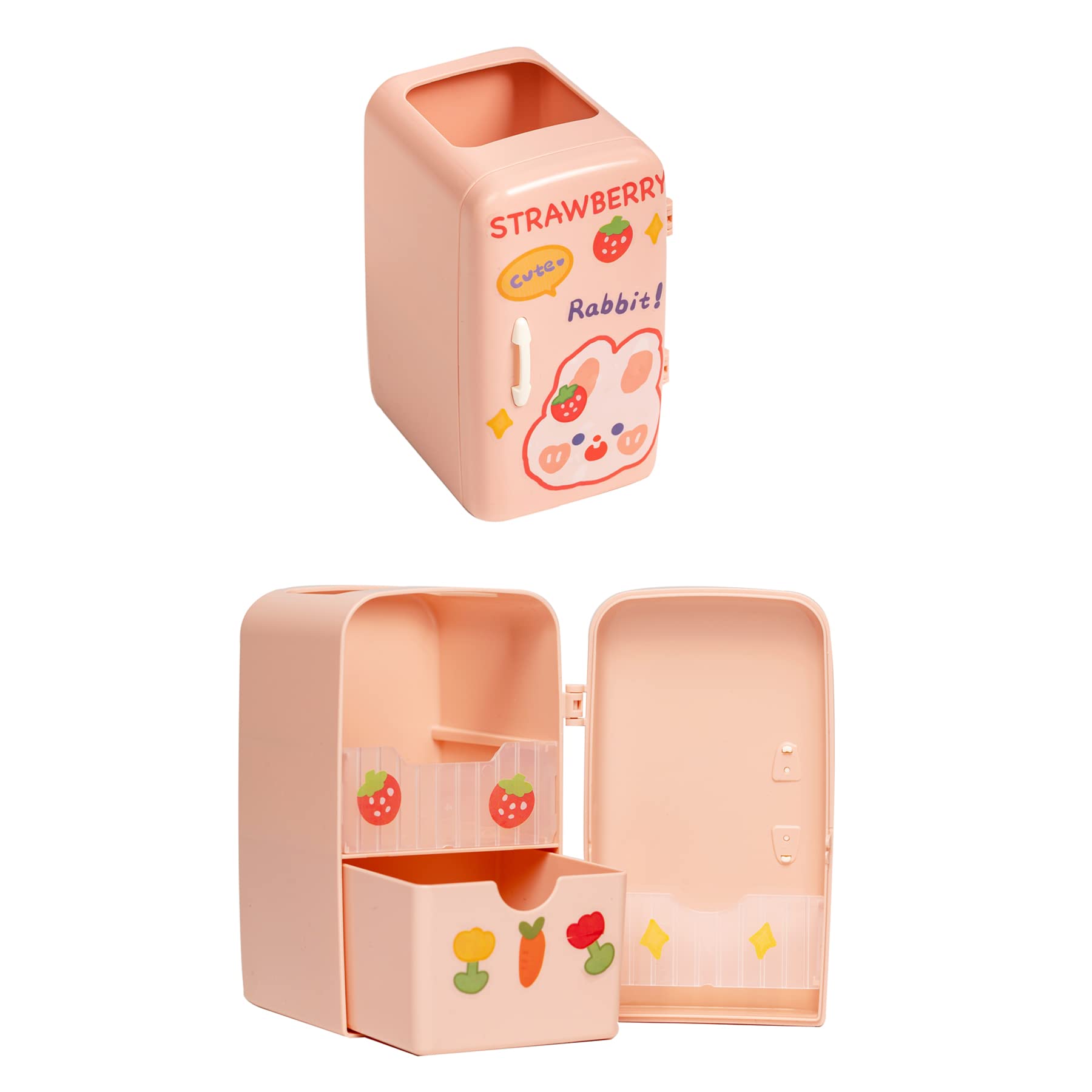 Zpctechgo Pen Storage Holder Pen Holder, Pen Organizer Storage For School Office, Pen Pencil Holder With Drawer, Desk Organizers