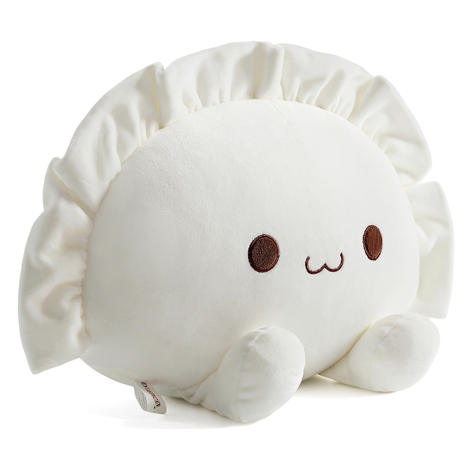 Ditucu Cute Dumpling Plush Pillow Funny Food Soup Dumplings Plushie Kawaii Stuffed Aniamls Toys Hugging Gifts for Kids White 8 i