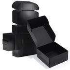 Zbeivan 8X8X4 Black Shipping Boxes, 20 Packs Corrugated Cardboard Mailer Boxes For Packaging Small Business Mailing Gifts Wrap B