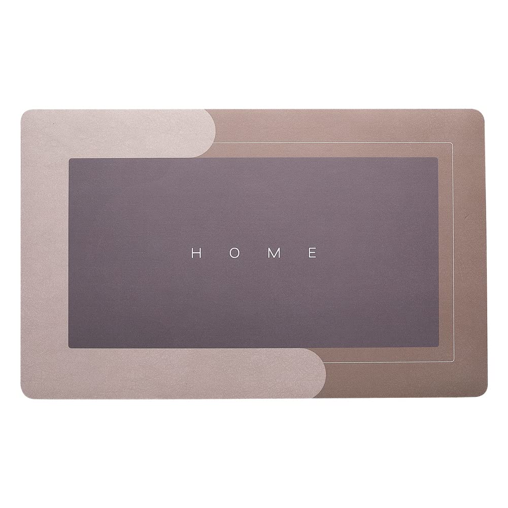 Hellotree 2Pcs Ultra Soft Napa Skin Bath Mat And U-Shaped Toilet Rug, Water Absorbent And Non Slip Shower Bath Rug For Bathroom,