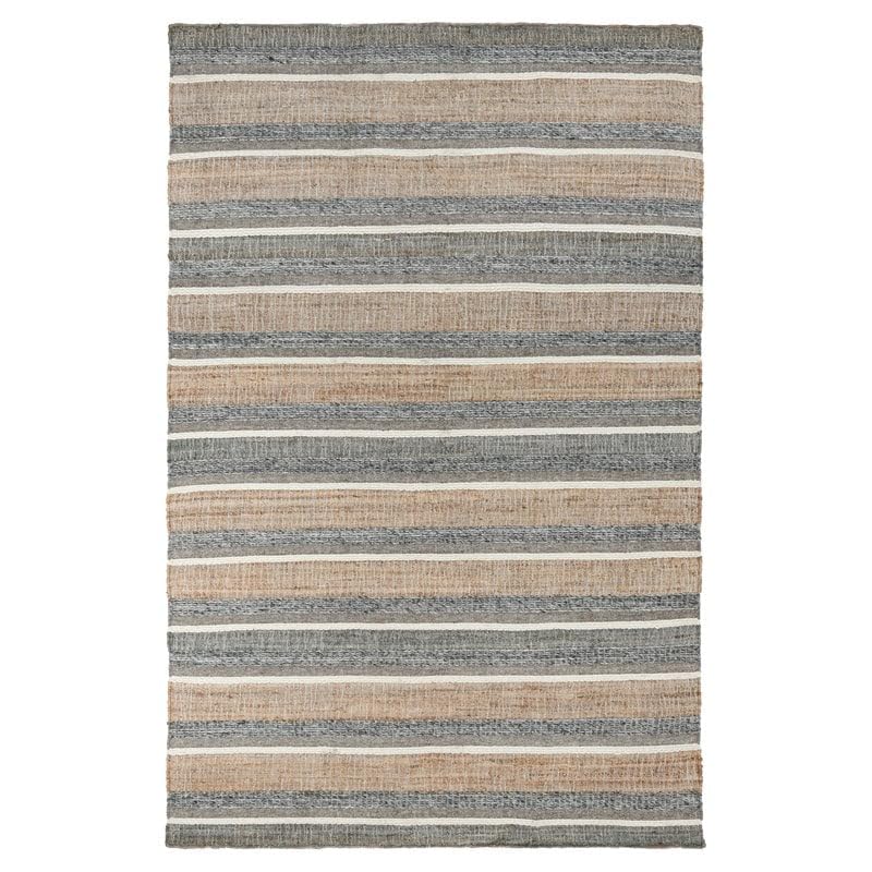 Kosas Home Elodie 108X144 Handwoven Jute & Wool Area Rug In Natural Blue