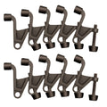 Design House 181867 Jumbo Hinge Pin Door Stop Wall Protector W/Rubber Tip Adjustable Door Stoppers, Oil Rubbed Bronze, 10-Pack