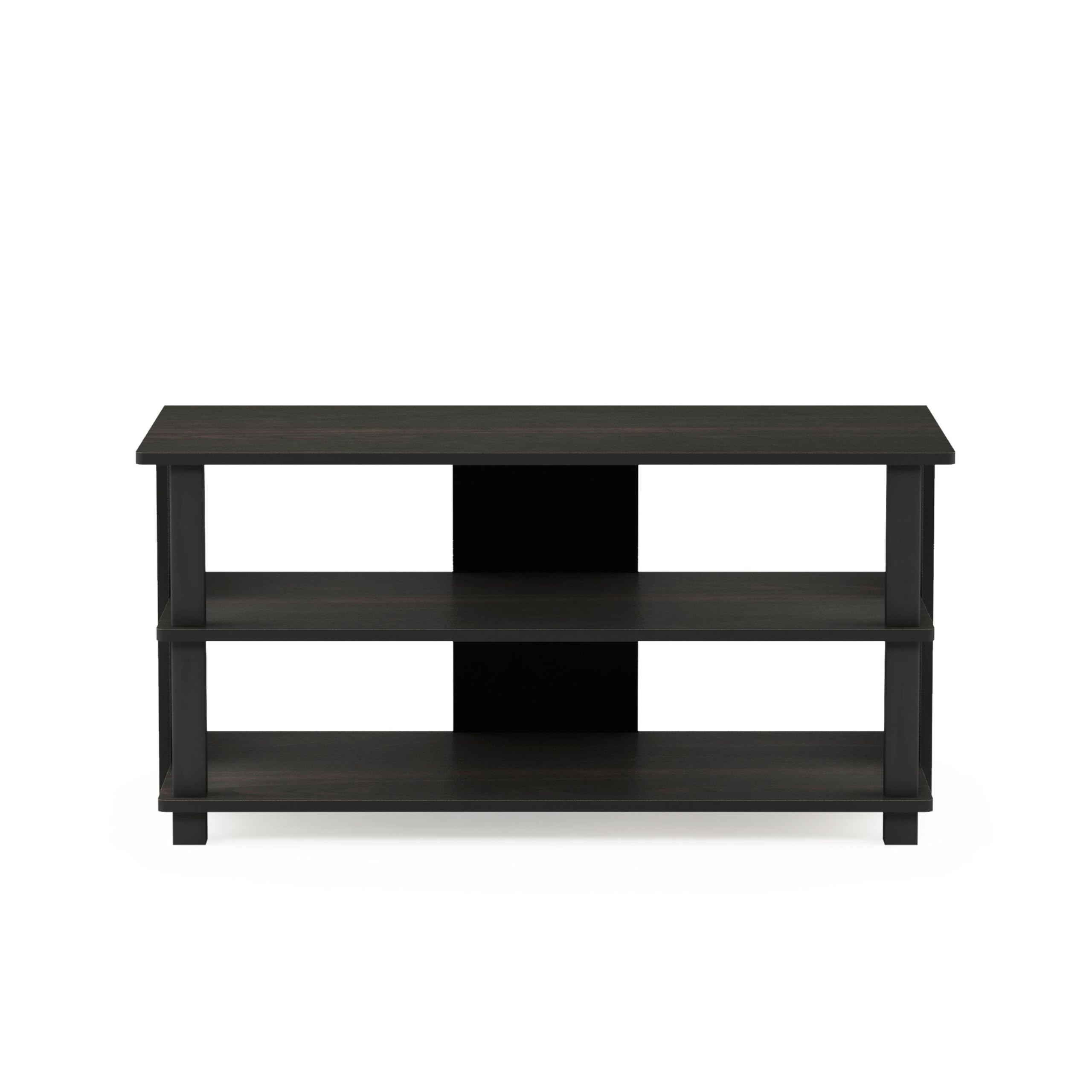 Furinno Sully 3-Tier Stand For Tv Up To 40, Espresso/Black