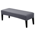 Searchi Stretch Dining Bench Covers, Washable Anti Dust Durable Bench Cushion Covers Jacquard Bench Slipcover, Dining Room Bench Covers For Dining Room, Bedroom, Living Room(Grey Jacquard)