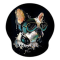 Britimes Ergonomic Mouse Pad With Wrist Support Colorful Stylish Bulldog Non-Slip Rubber Base Mousepad For Home Office Gaming Wo