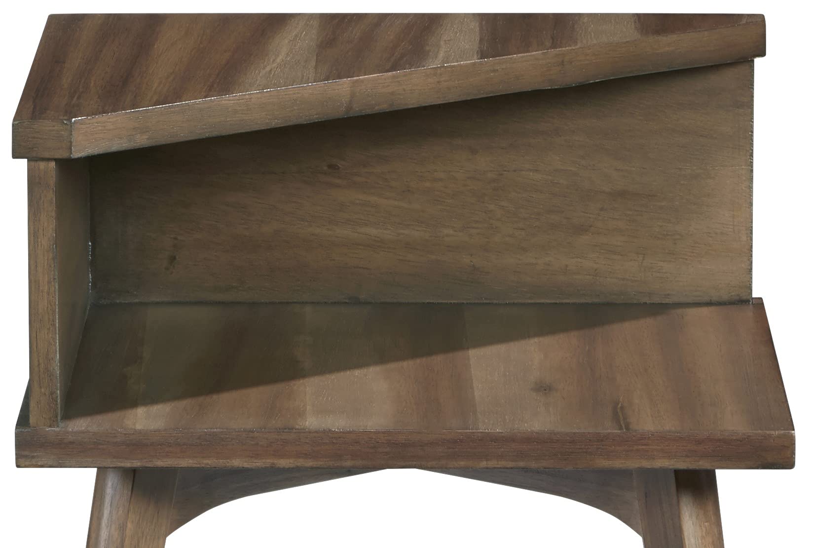 Progressive Furniture Bungalow Chairside Table, Brown/Caramel