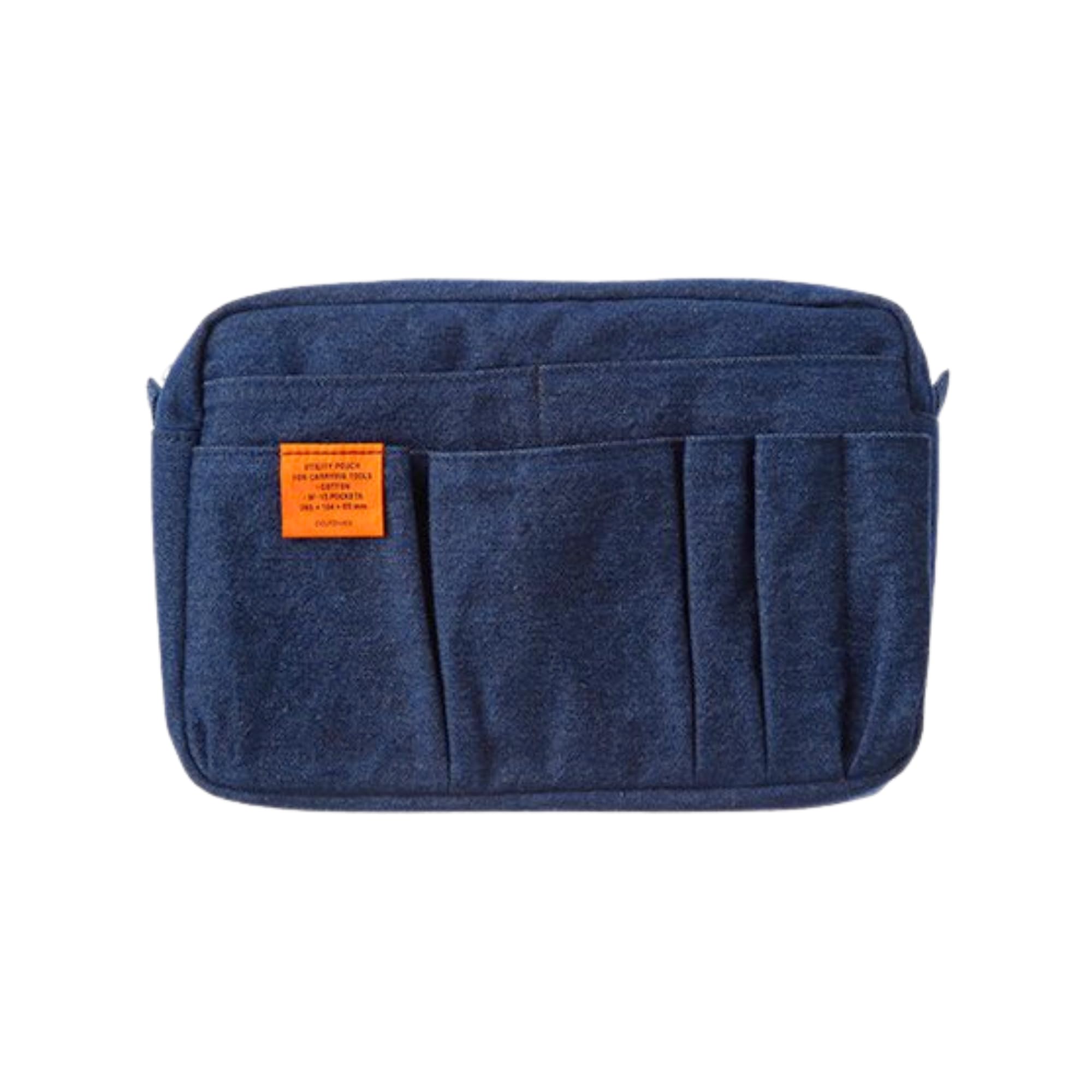Delfonics] Inner Carrying Bag Denim Pouch Case Bag In Bag Size M 500096 Dark Blue