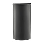 Mixx Recycling Center, Half-Round Plastic Liner, 21 Gallons Black Color