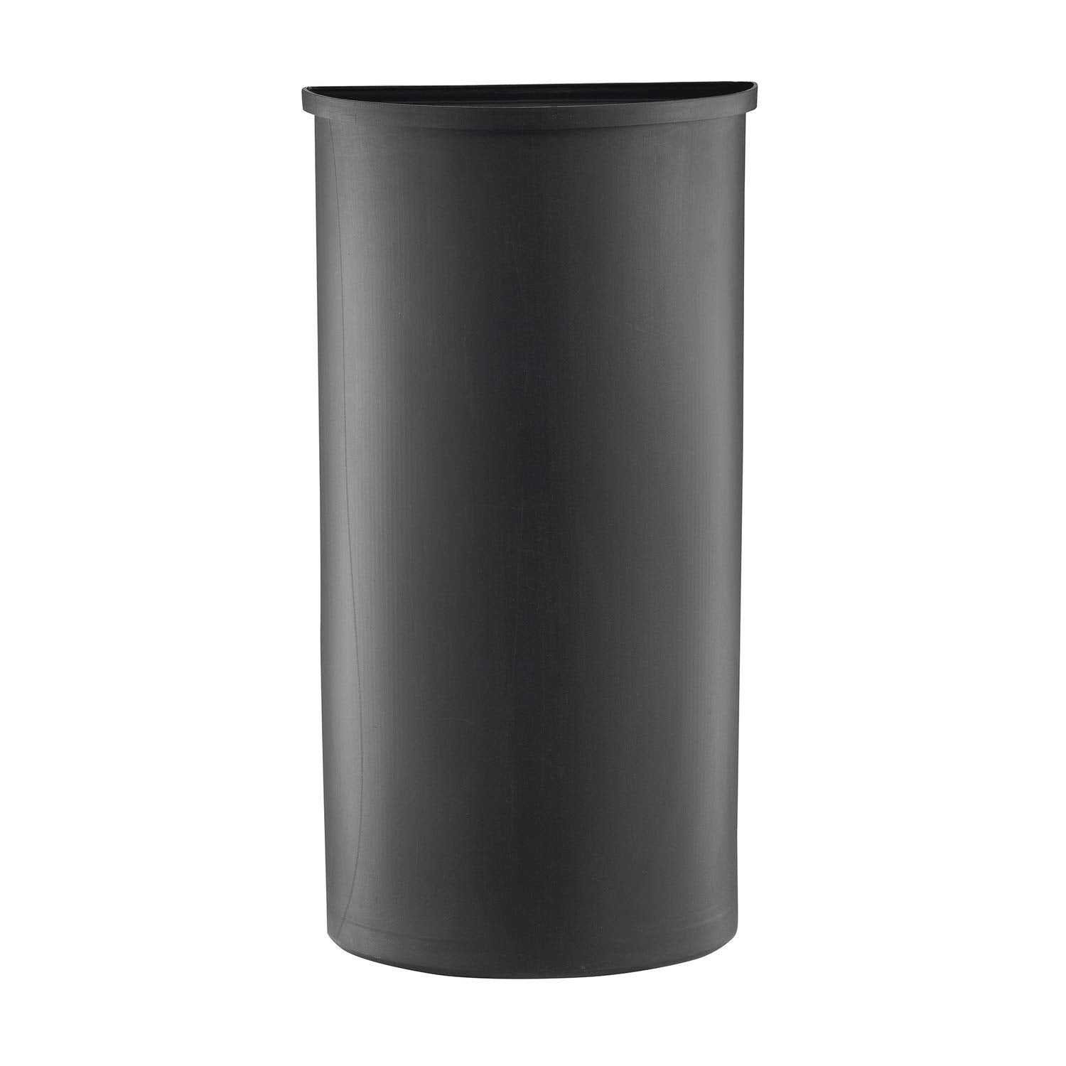 Mixx Recycling Center, Half-Round Plastic Liner, 21 Gallons Black Color
