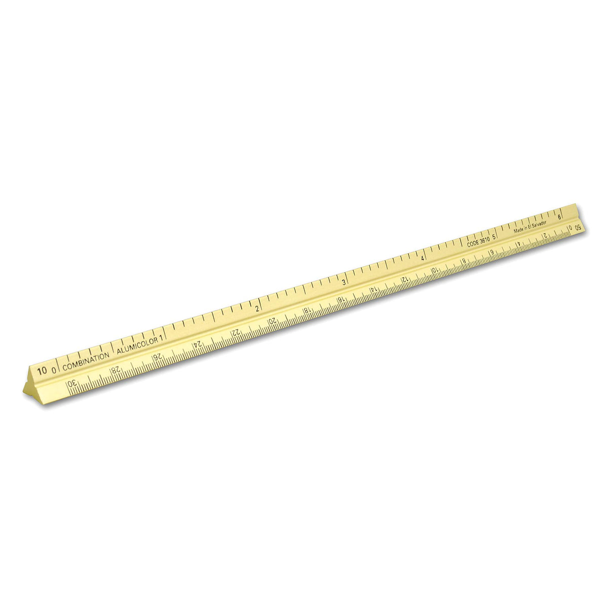 Alumicolor 3610-2 Aluminum Combination Pocket Scale, 6In, Gold