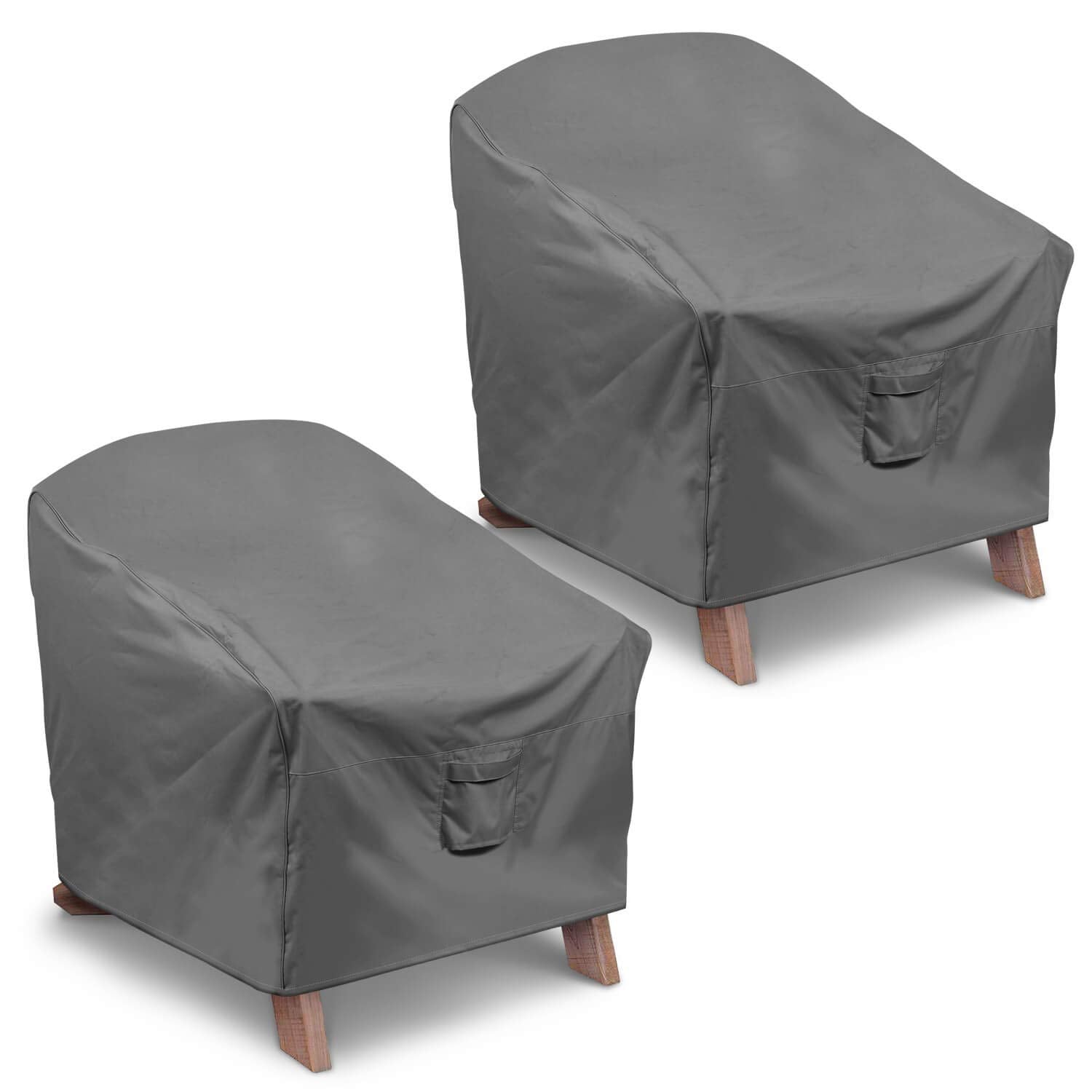 Vailge Patio Adirondack Chair Covers, Heavy Duty Patio Chair Cover, Waterproof Outdoor Lawn Patio Furniture Covers (Standard - 2