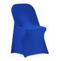 Peomeise Stretch Spandex Folding Chair Cover For Wedding Party Dining Banquet Event (Royal Blue,25Pcs)