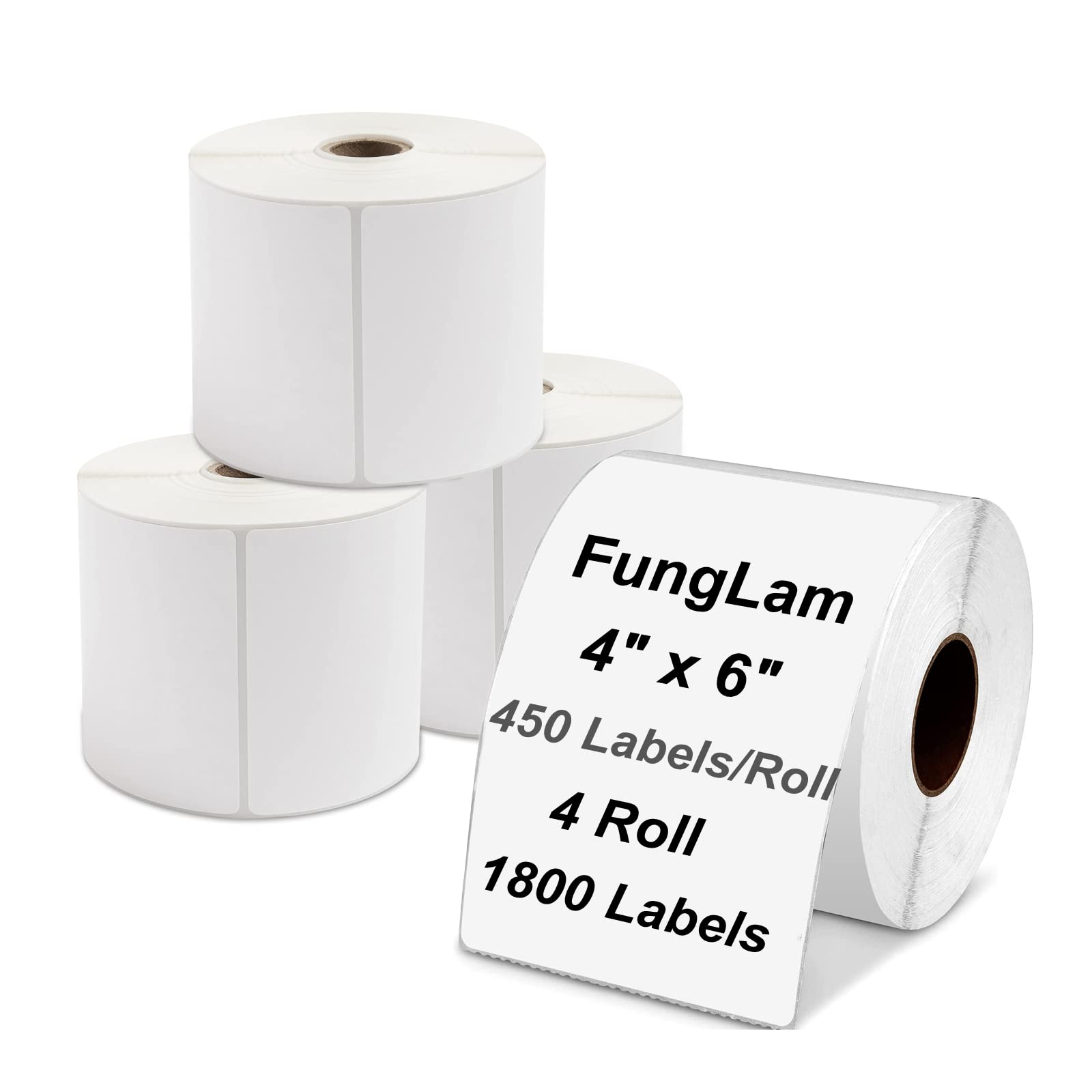 Thermal Shipping Labels, 4'X6' Thermal Shipping Labels, Funglam Mailing Postage Shipping Labels Compatible With Jadens, Munbyn