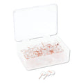 U Brands Sphere Push Pins, Clear Head With Rose Gold Prong, 100 Count (3089U06-24)