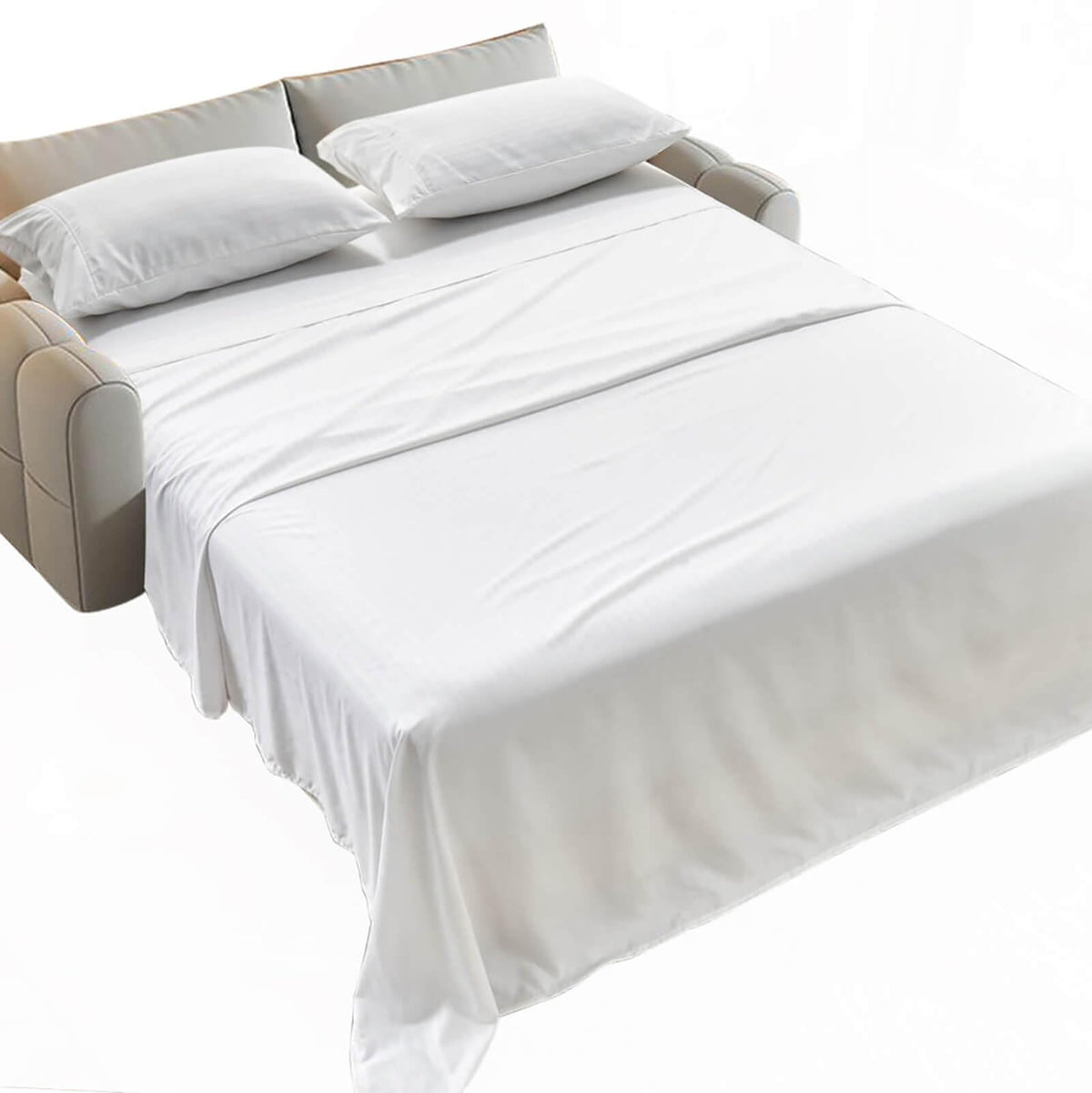 Kingnex Striped Pattern Sofa Bed Sheets Twin Size For Sleeper Sofa Bed 36X72 Soft Double Brushed 1800 Microfiber 3 Pcs Include 1