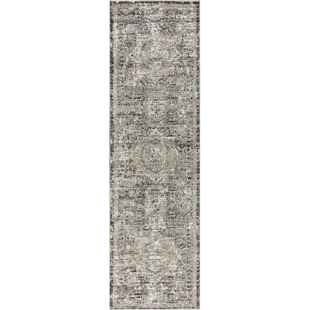 Alora Decor Swagger 2'3" X 7'7" Distress Gray/Natural/Tan/Dk Gray Area Rug