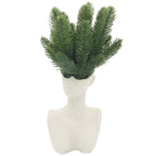 Hananona 50 Pcs Artificial Pine Branches Green Plants Pine Needles Diy Accessories For Garland Wreath Christmas And Home Garden