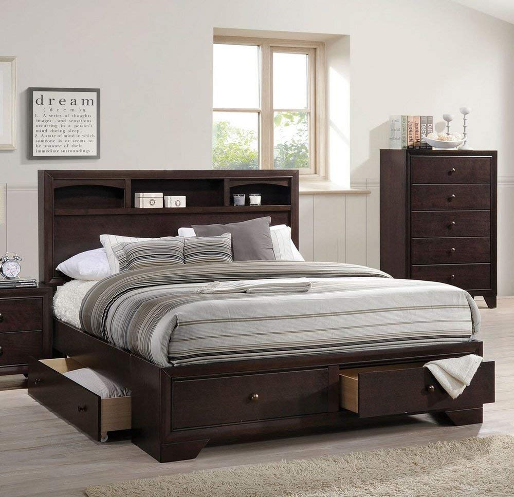 Acme Madison Ii Queen Storage Bed In Espresso