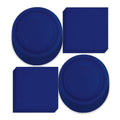 Solid Navy Blue Paper Dinner Plates and Luncheon Napkins, Navy Blue Party Supplies and Table Decorations (Serves 16)