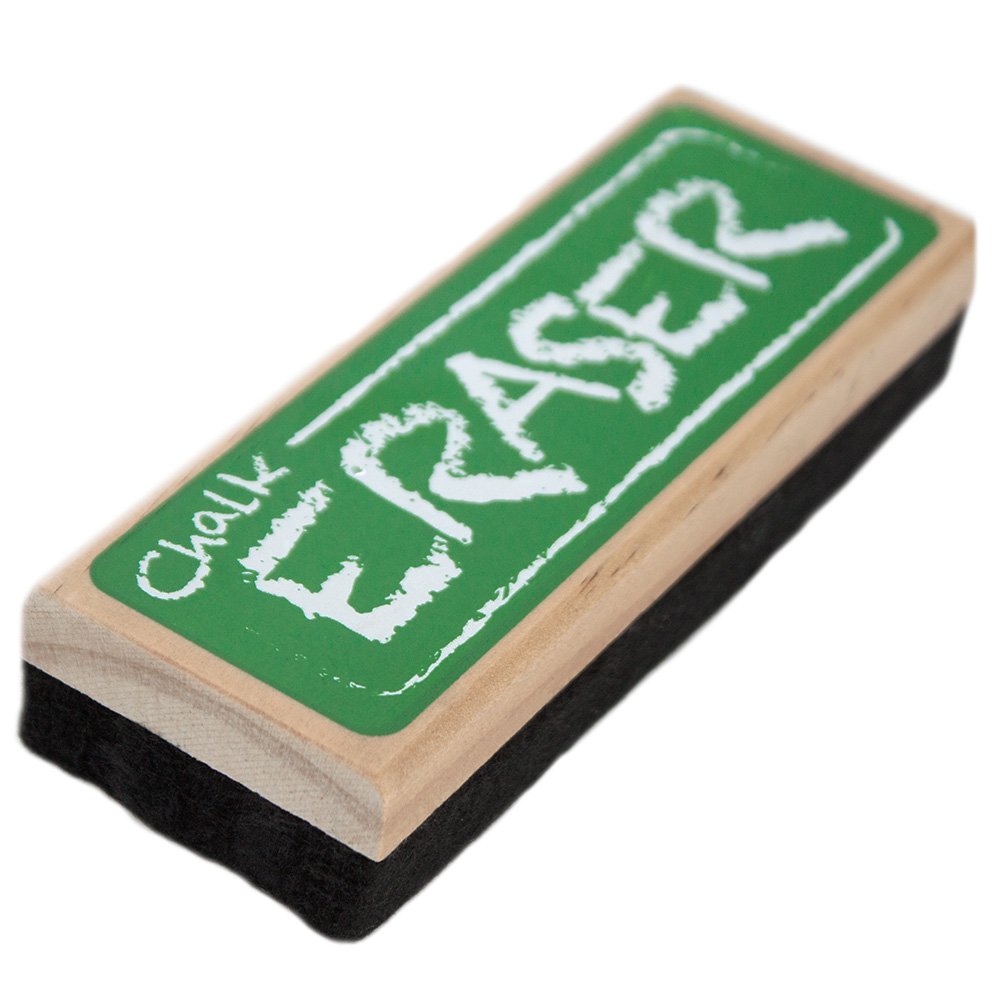 Imagination Generation Chalk And Dry Erase Board Black Felt Eraser|Dustless, Noiseless| For Classroom Or Home| Pack Of 1