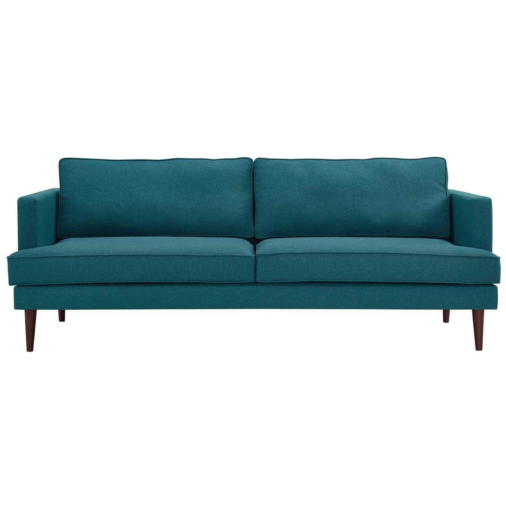 Modway Agile Upholstered Fabric Contemporary Modern Sofa In Teal