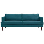 Modway Agile Upholstered Fabric Contemporary Modern Sofa In Teal