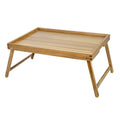 VaeFae Acacia Bed Table Tray, Wooden Breakfast Tray with Folding Legs, Bed Tray for Eating and Laptop, Eating Trays for Bedroom 
