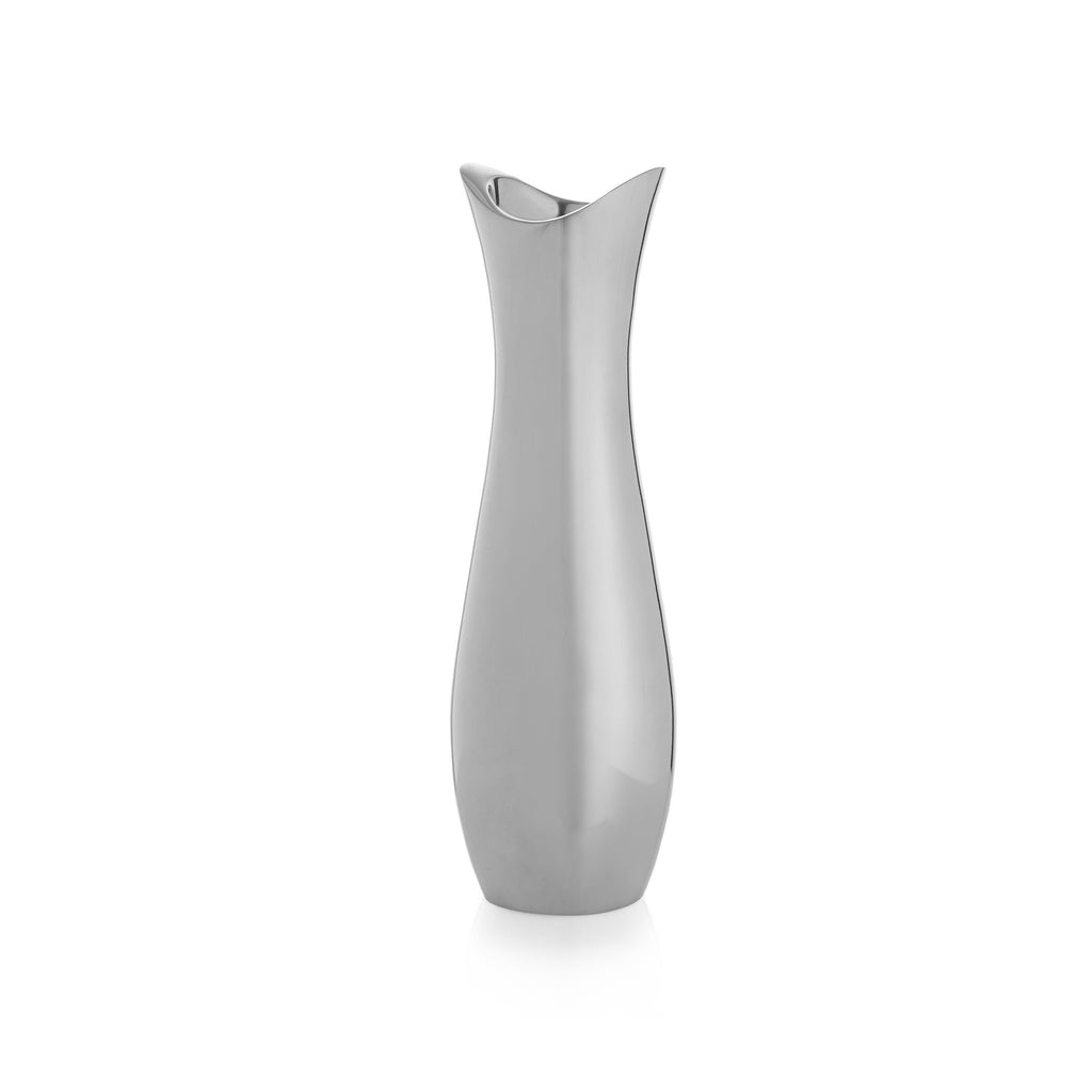 Nambe Stryker Flower Vase | 9-Inch | Vases For Centerpiece Table Home Indoor Desk D  Cor | Mid Century Modern Style Vase For Wed