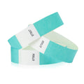Wristco Aqua Tyvek Wristbands For Events - 200 Count - Security Cuts & Tamper-Proof Design To Prevent Reuse - Premium-Grade Brac