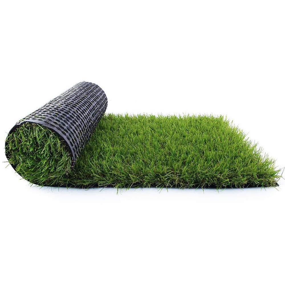 Artificial Grass Turf 1.38' Custom Sizes,6Ftx10Ft Fake Grass Indoor/Outdoor Rug Synthetic Lawn Carpet,Faux Grass Landscape For