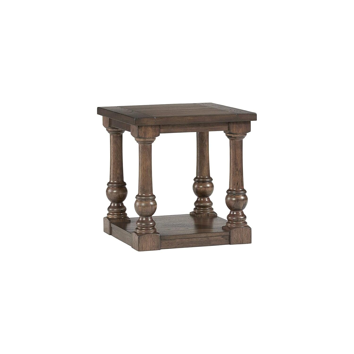 Progressive Furniture Wynton Square End Table, Cognac