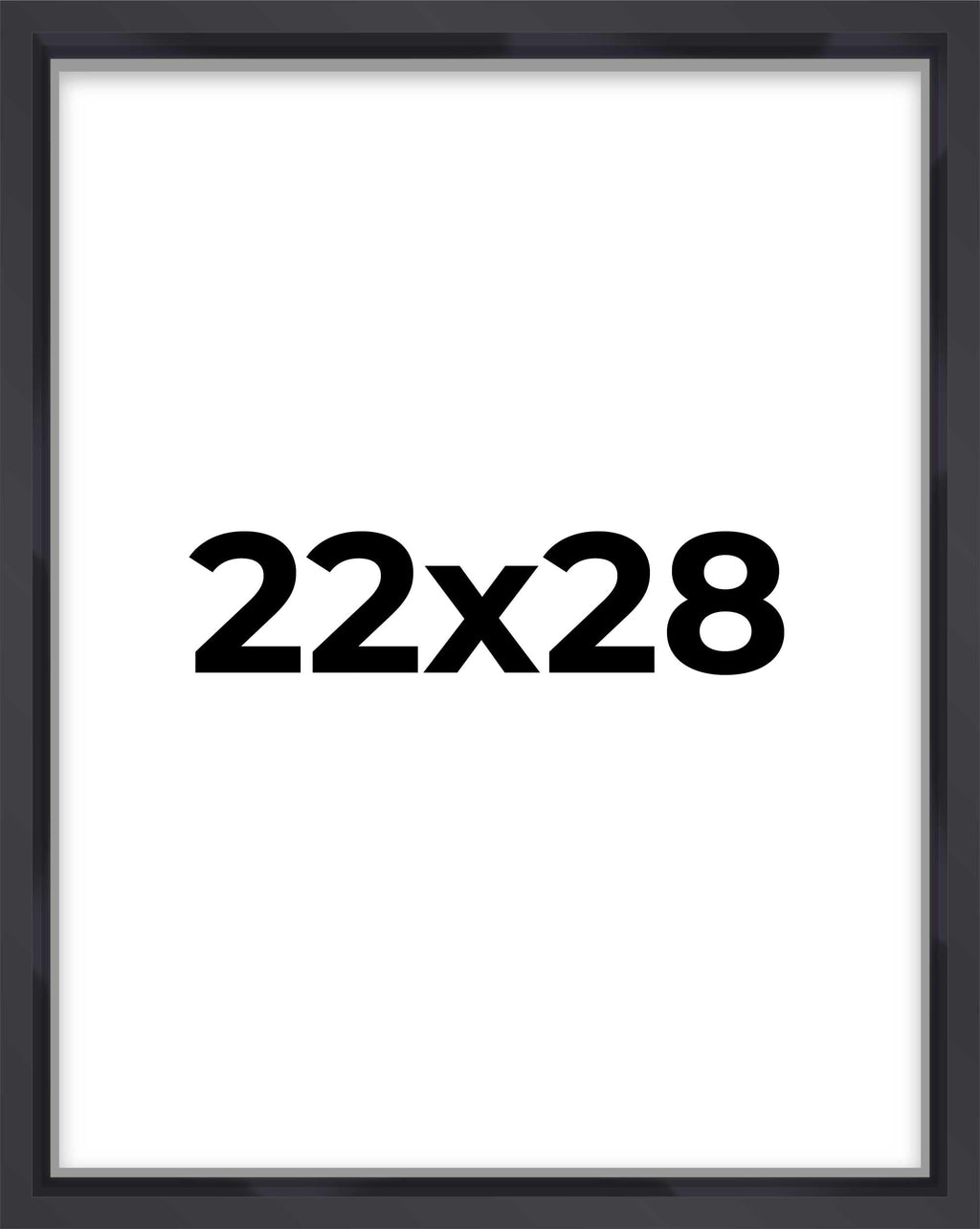 22x28 Shadow Box Frame Contemporary Black | 1'' Depth of Usable Space| Interior Size 22x28 or 28x22 Inches| UV Resistant Acrylic