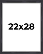 22x28 Shadow Box Frame Contemporary Black | 1'' Depth of Usable Space| Interior Size 22x28 or 28x22 Inches| UV Resistant Acrylic