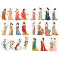 Seasonstorm Retro Chinese Beauty Of Tang Dynasty Precut Stationery Decor Happy Planner Stickers Scrapbooking Diary Sticky Paper