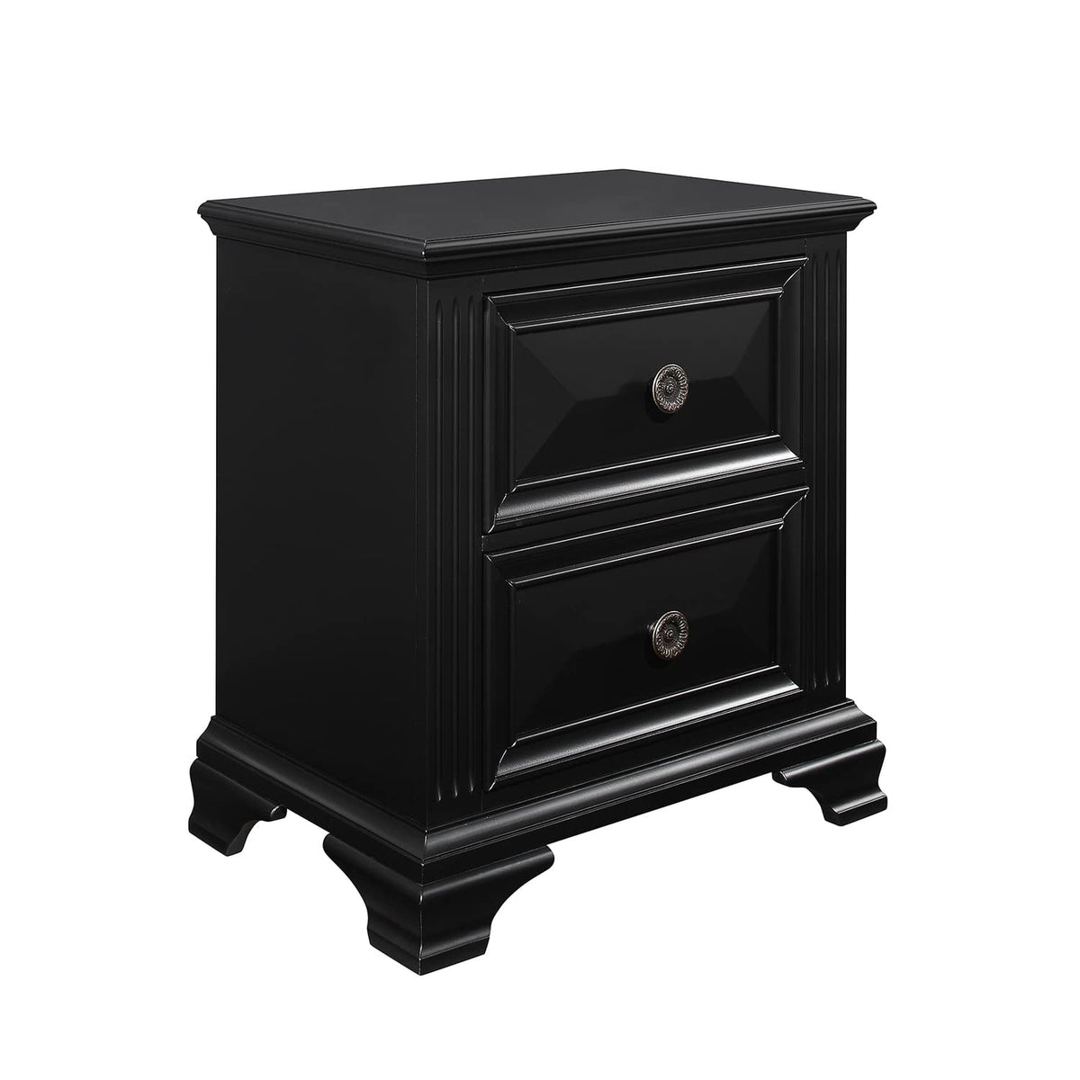 Global Furniture Usa Carter Nightstand, Black