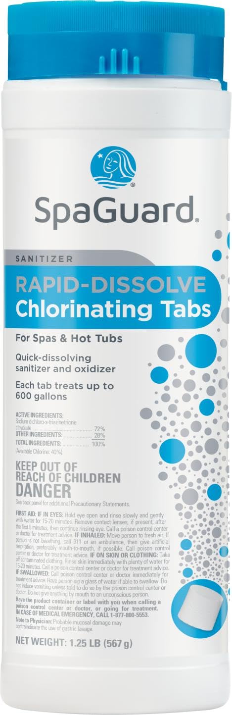 Spaguard Sanitizer Rapid-Dissolve Chlorine Tabs 1.25Lb