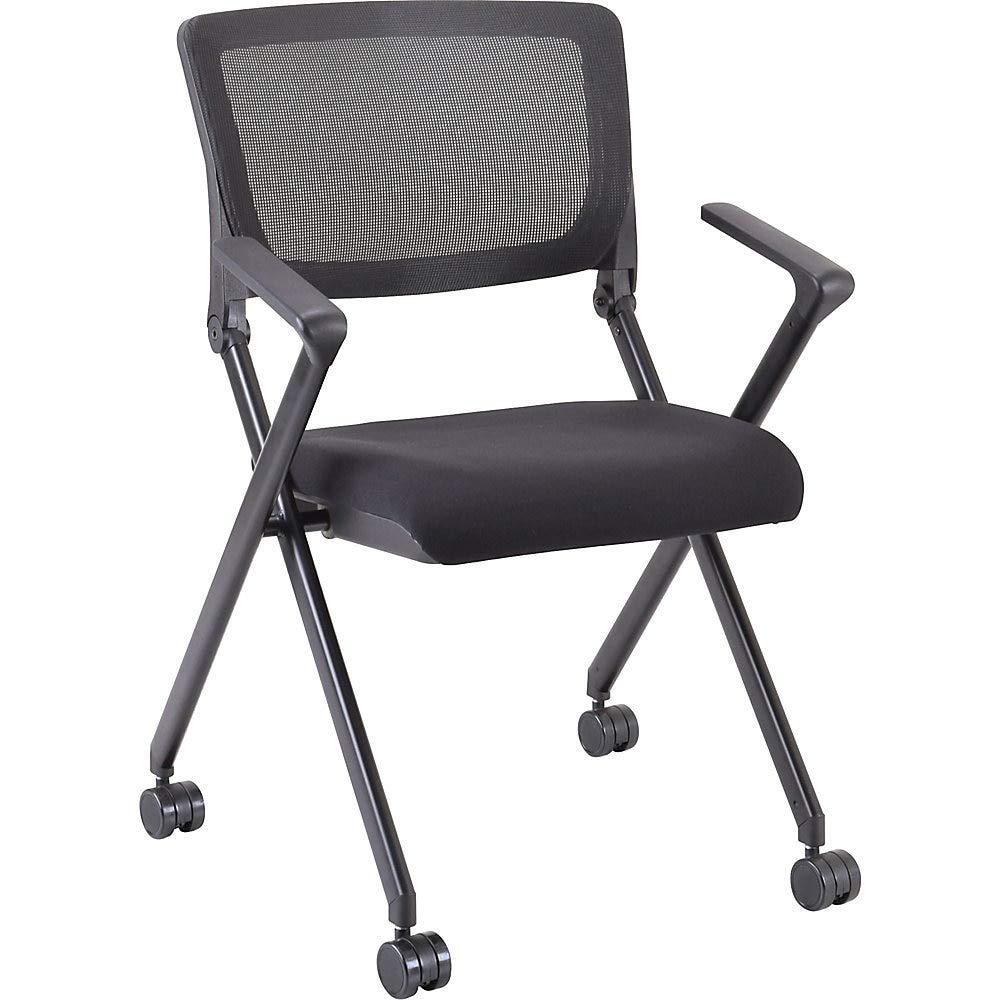 Lorell Llr41845 - Plastic Arms Mesh Back Nesting Chair
