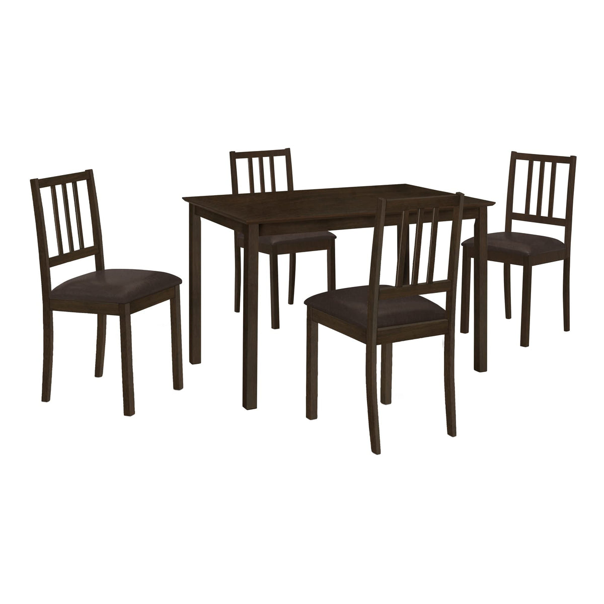 Monarch Specialties 1301, 48' Rectangular, Small, Kitchen, Room, Veneer, Wood Legs, Brown, Transitional Dining Table-30'X 48' Espresso, 47.25' L x 29.5' W x 30' H