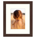 Golden State Art, Classic Picture Frame - 8x 10 Frame for 5 x 7 Photos, Brown
