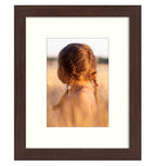 Golden State Art, Classic Picture Frame - 8x 10 Frame for 5 x 7 Photos, Brown