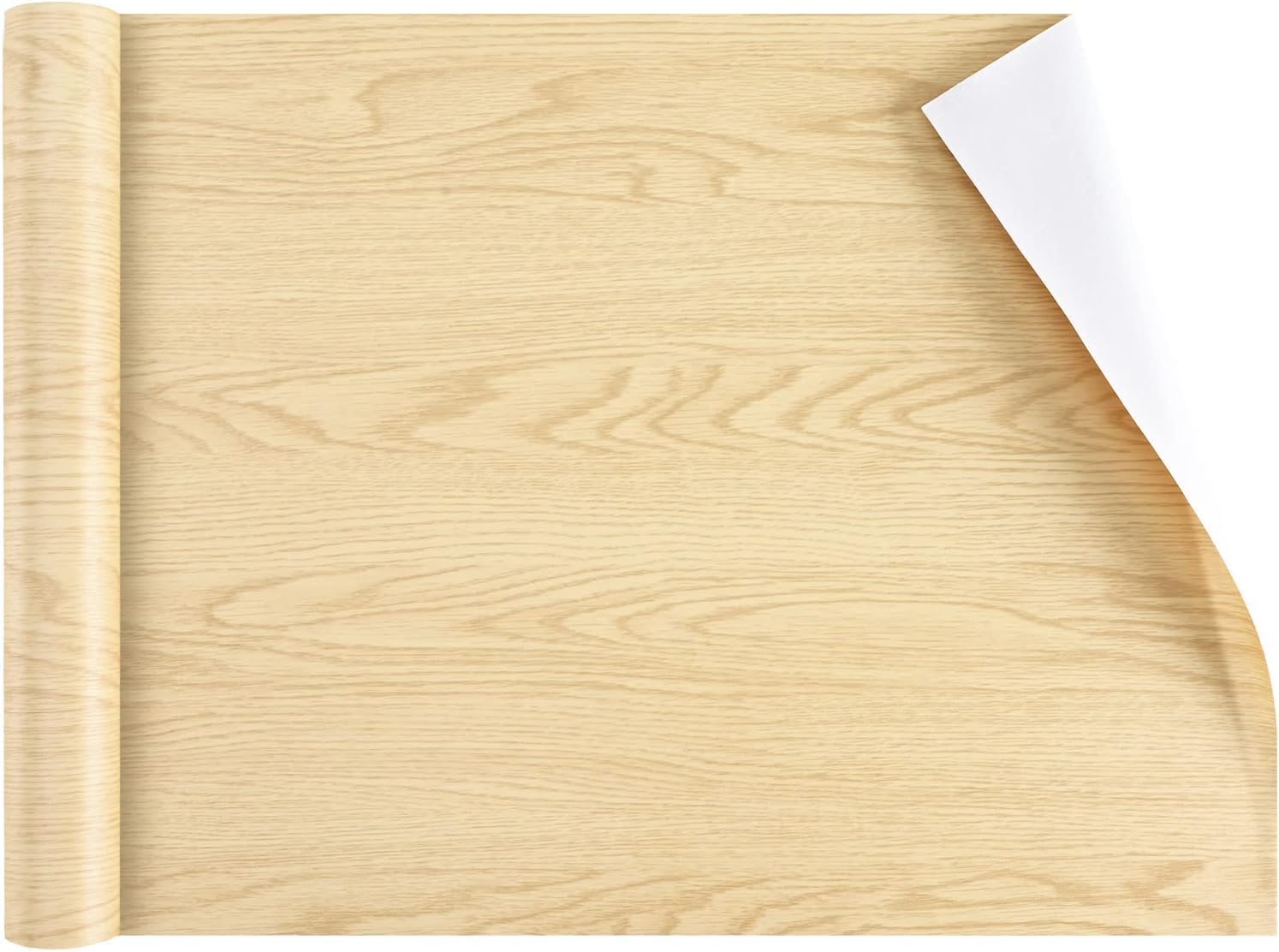 Sia Vendors Brown Wood Contact Paper Peel And Stick Wallpaper, Wood Grain Contact Paper For Cabinets Countertops Shelves Walls, 