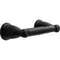 Franklin Brass Kinla Spring (1-Pack) Toilet Paper Holder Matte Black Tissue Roll Spring-Loaded Rod, Organization and Storage, Wa