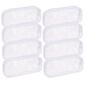 Xgood 8 Pieces Clear Pencil Case Pvc Makeup Pouch Zippered Pencil Case Toiletry Carry Pouch Big Capacity Bags Portable Pencil Ba